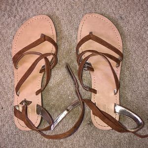 Strappy Tan Mossimo Sandals
